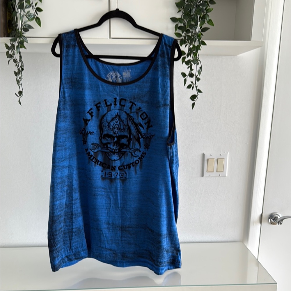 Affliction Blue Man’s Tank Top